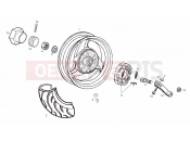 Rear wheel - Derbi GP 50 2002
