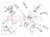 DERBI QUAD DFW 50 Handlebar - Controls