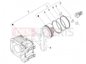 derbi Sonar 125 Cylinder-piston-wrist pin unit