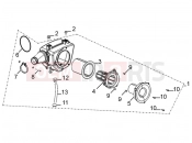 DERBI STX 150 Air cleaner assembly