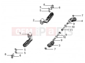 derbi STX 150 Footrest