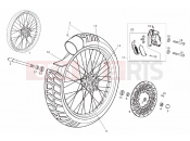 Front wheel - Derbi Terra 125 2007