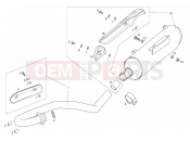 Exhaust unit - Derbi Terra 125 2008