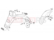 derbi Variant Courier 50 Mudguards