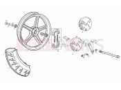 DERBI Variant Revolution 50 Front wheel