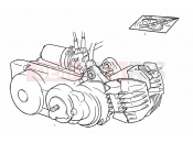 DERBI Variant Start-Courier 50 Engine