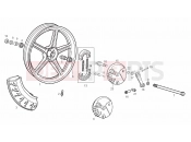 DERBI Variant Start-Courier 50 Front wheel