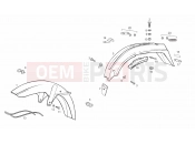 DERBI Variant Start-Courier 50 Mudguards