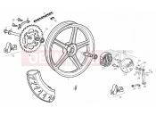 DERBI Variant Start-Courier 50 Rear wheel