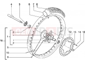 gilera Eaglet automatic első kerék