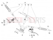 gilera 2007 Fuoco 500 Handlebars - Master cil.