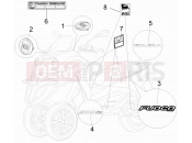 gilera 2007 Fuoco 500 Plates - Emblems