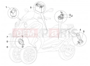 gilera 2009 Fuoco 500 Remote control switches - Battery - Horn