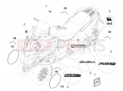 gilera 2014 Fuoco 500 LT Plates - Emblems