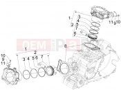 gilera 2008 GP 800 Cylinder-piston-wrist pin unit