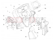 gilera 2011 GP 800 Front glove-box - Knee-guard panel