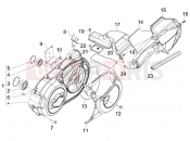 GILERA GP 800 Centenario Crankcase cover - Crankcase cooling