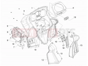GILERA GP 800 Centenario Front glove-box - Knee-guard panel