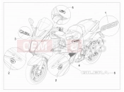 GILERA GP 800 Centenario Plates - Emblems