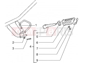 gilera H@k Passenger footrest