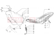 Tank-saddle - Gilera H@k M.Y. 2001