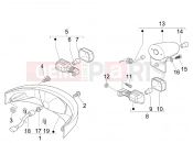gilera 2008 Nexus 125 ie Rear headlamps - Turn signal lamps