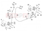 gilera 2010 Nexus 125 ie Brakes pipes - Calipers