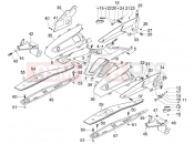 gilera 2010 Nexus 125 ie Central cover - Footrests