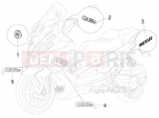 gilera 2010 Nexus 125 ie Plates - Emblems