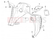 gilera 2006 Nexus 250 Front glove-box - Knee-guard panel