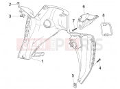 gilera 2008 Nexus 300 ie Front glove-box - Knee-guard panel