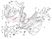 gilera 2008 Nexus 300 ie Front shield