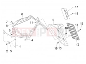gilera 2010 Nexus 300 ie Rear cover - Splash guard