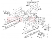 gilera 2006 Nexus 500 Central cover - Footrests