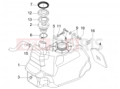 gilera 2007 Nexus 500 Fuel tank