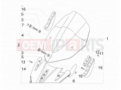 gilera 2007 Nexus 500 Windshield - Glass