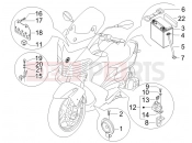 Remote control switches - Battery - Horn - Gilera Nexus 500 2008