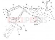 gilera 2009 Nexus 500 Rear cover - Splash guard