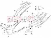 gilera 2009 Nexus 500 Side cover - Spoiler