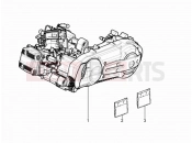 Engine, assembly - Gilera Nexus 500 2010