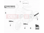 Plates - Emblems - Gilera Nexus 500 2010