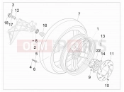 Rear wheel - Gilera Nexus 500 2011