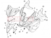 gilera 2006 Nexus 500 SP Front shield