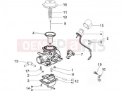 gilera 2008 Oregon 250 Carburetor's components