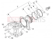 Cylinder-piston-wrist pin unit - Gilera Oregon 250 2010