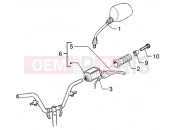 gilera Runner 125 VX 4T Handlebars component parts