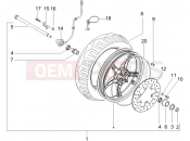 Front wheel - Gilera Runner 50 Pure Jet SC 2006