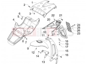gilera 2009 Runner 50 ST Pure Jet Rear cover - Splash guard