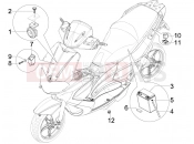 gilera 2009 Runner 50 ST Pure Jet Remote control switches - Battery - Horn