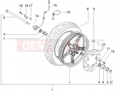 gilera 2006 Runner 50 Pure Jet Front wheel